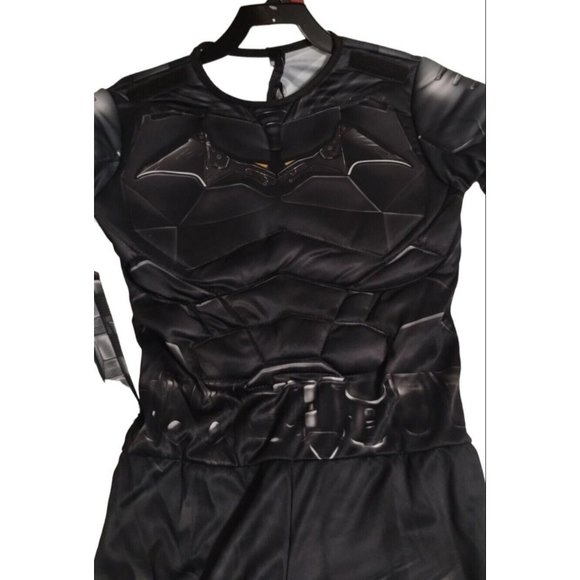 The Batman Boys 3 Piece Padded Muscle Costume Medium 8 New Halloween Lights Up - Picture 5 of 9